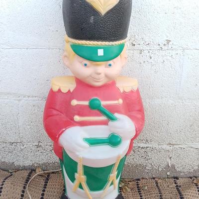 Vintage Drummer boy Blow Mold No markings found.