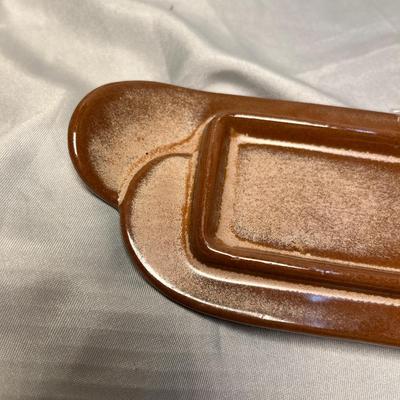 Frankoma Aztec Butter Dish