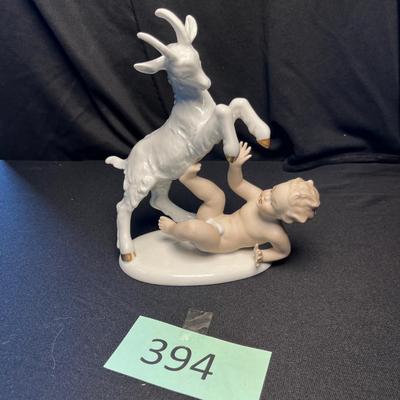 Goat & boy figure