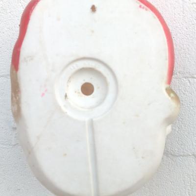 Vintage Blow Mold Santa face