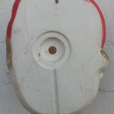 Vintage Blow Mold Santa face