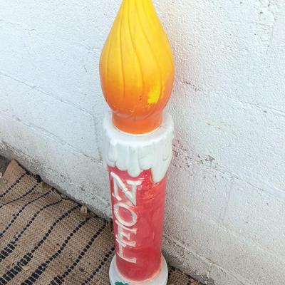Vintage NOEL candle Blow Mold Dapol Industries