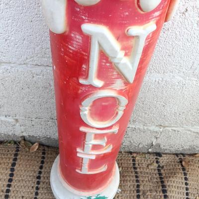 Vintage NOEL candle Blow Mold Dapol Industries