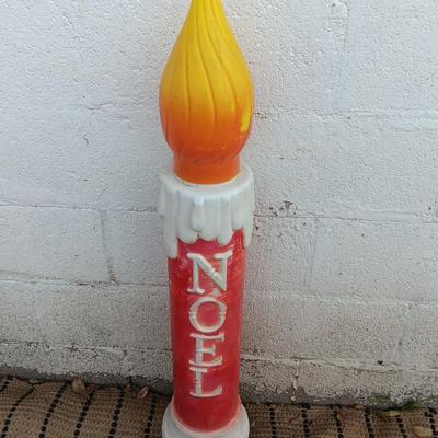 Vintage NOEL candle Blow Mold Dapol Industries