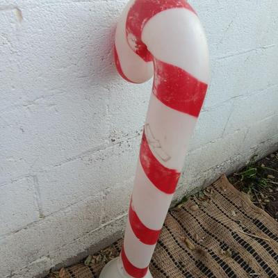 Vintage Candy cane blow mold