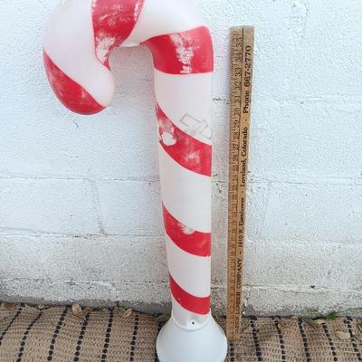 Vintage Candy cane blow mold