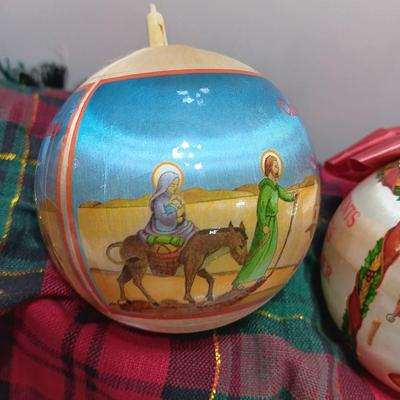 Four 1980's Christmas collectible ornaments - Baby's First
