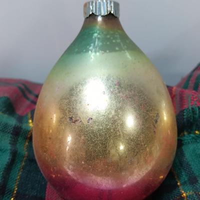 Four vintage multi- colored Christmas ornaments Shiny Brite