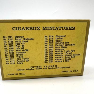 1967 Aurora Cigarbox Diecast  Cars