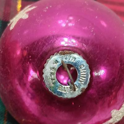 Three Vintage Shiny Brite Ornaments with Stars and Planets