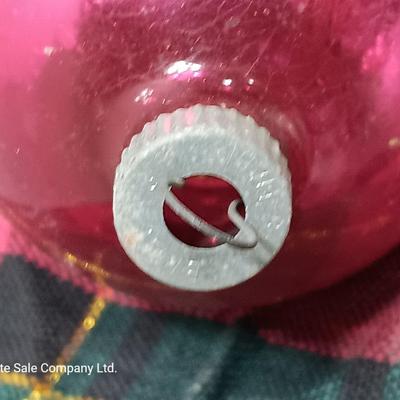 Three Vintage Shiny Brite Ornaments with Stars and Planets