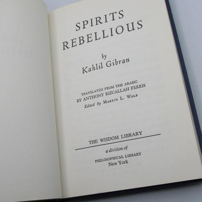 Pair of Vintage Kahlil Gibran Books The Broken Wings & Spirits Rebellious The Wisdom Library