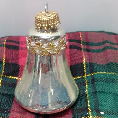 Three vintage KREBS bell ornaments