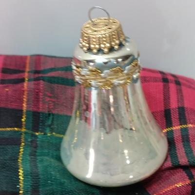 Three vintage KREBS bell ornaments