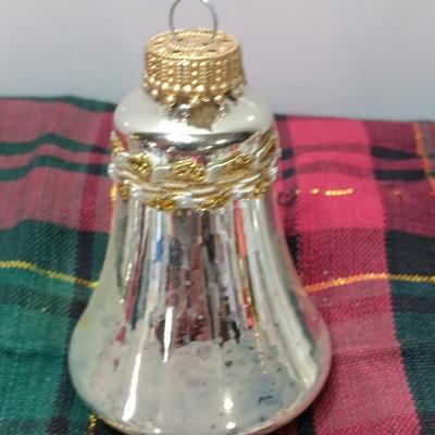 Three vintage KREBS bell ornaments