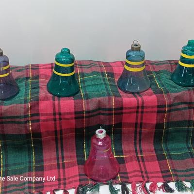 Vintage glass bell ornaments - Shiny Brite
