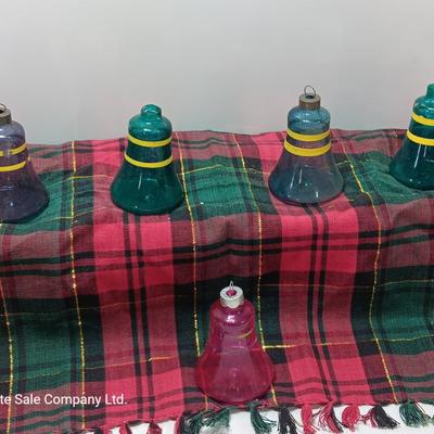 Vintage glass bell ornaments - Shiny Brite