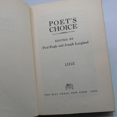 Poet's Choice Edited by Paul Engle and Joseph Langland The Dial Press