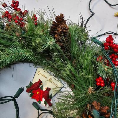 Christmas Wreaths,  Topiaries, Light Sets & More  (S1-JS)