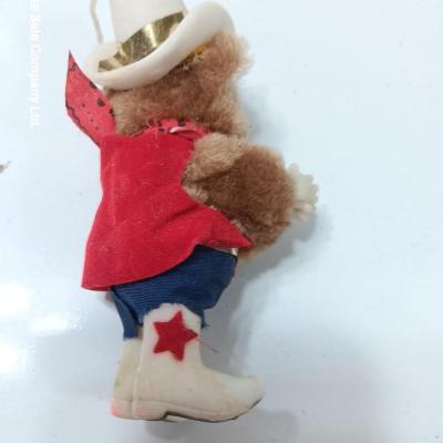 Three plush clip-on Christmas Decorations