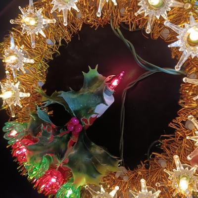 Vintage Christmas Trim single flashing 18 light candle tree topper - OPENED FOR PHOTOS