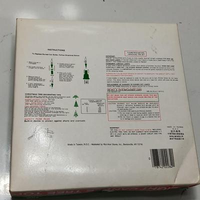 Vintage Christmas Trim single flashing 18 light candle tree topper - OPENED FOR PHOTOS