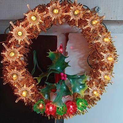 Vintage Christmas Trim single flashing 18 light candle tree topper - OPENED FOR PHOTOS