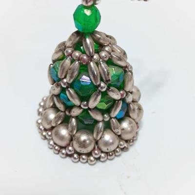 Vintage handmade beaded bell ornaments