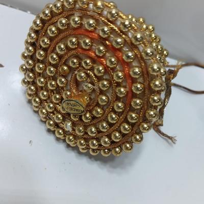 Vintage handmade beaded bell ornaments