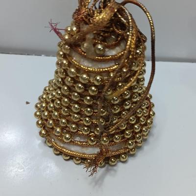 Vintage handmade beaded bell ornaments