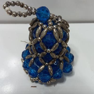 Vintage handmade beaded bell ornaments