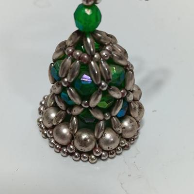 Vintage handmade beaded bell ornaments