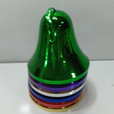 Collection of plastic Colored bells for decorations