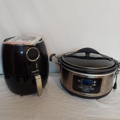 Hamilton Beach Crock Pot and Gourmia Air Fryer (K-BBL)
