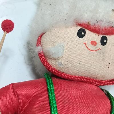 Vintage cloth fabric and felt Christmas Ornaments