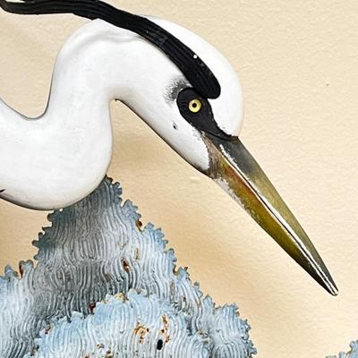 Stalking Great Blue Heron Metal Wall Art ~ *Read Details