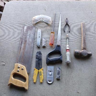 Handsaws-wire cutter/splitter-sledgehammer and more