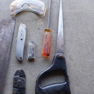 Handsaws-wire cutter/splitter-sledgehammer and more