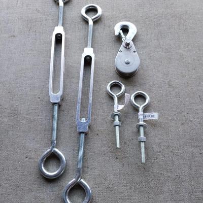 Stainless steel turnbuckles and some hooks