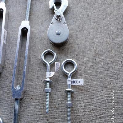 Stainless steel turnbuckles and some hooks