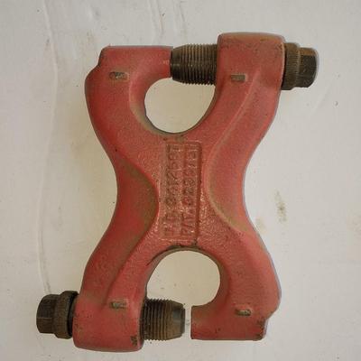 Large sized pipe wrench and a riveting tool