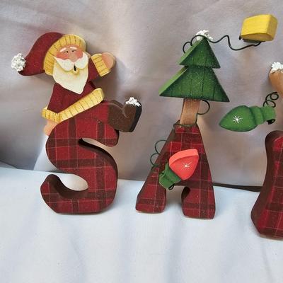 Miscellaneous Wood Christmas Cutouts, Yard Stakes, Table Sitters & More  (S1-JS)