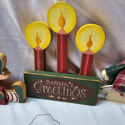 Miscellaneous Wood Christmas Cutouts, Yard Stakes, Table Sitters & More  (S1-JS)