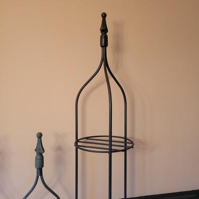 Three Wrought Iron Plant Stands (DR-DW)