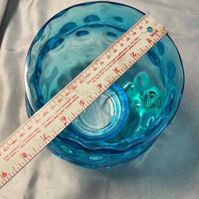 Blue Coin Spot Vase