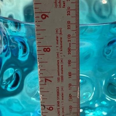 Blue Coin Spot Vase