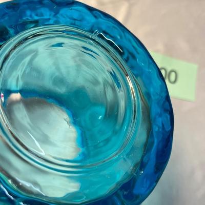 Blue Coin Spot Vase