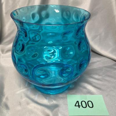 Blue Coin Spot Vase