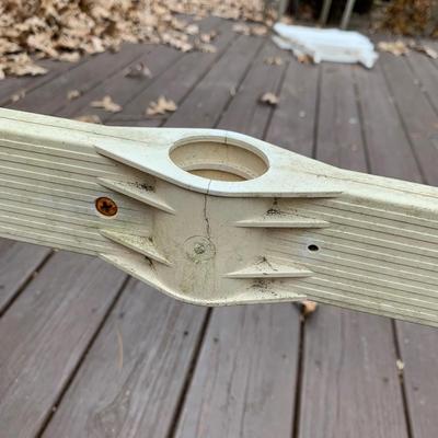 Glass Top Metal Patio Table (BP-HS)