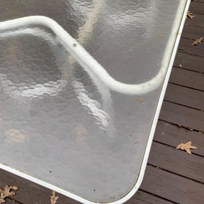 Glass Top Metal Patio Table (BP-HS)